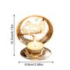 1PC New Christmas Scandinavian Tabletop Gold Iron Candle Holder Projector Wind Lamp Ornaments