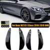 W213 Front Bumper Canards Splitter Side Vent Flap Fin Cover For Mercedes Benz C238 E200 E300 E350 AMG 2016- Car