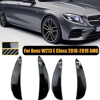 W213 передний бампер Canards, сплиттер, боковое вентиляционное отверстие, крышка плавника для Mercedes Benz C238 E200 E300 E350 AMG 2016-автомобиль