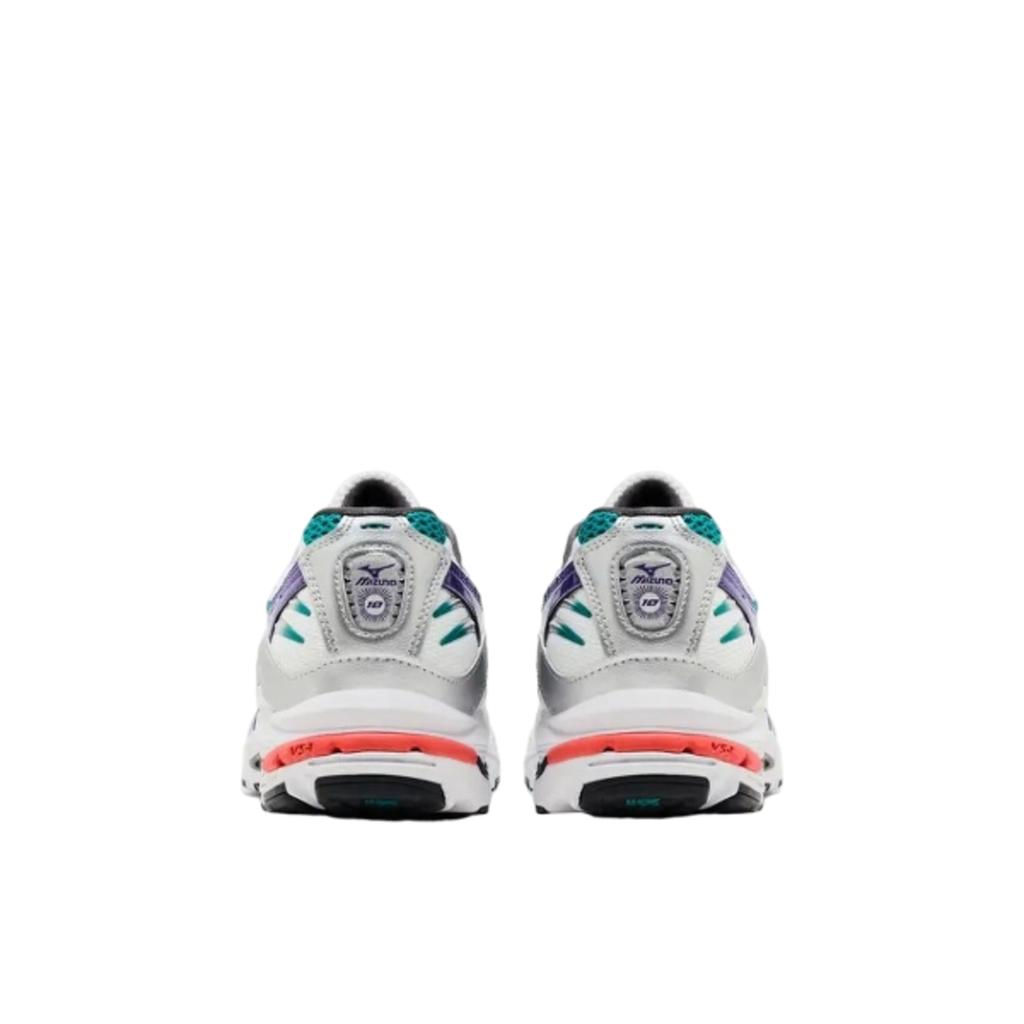 Mizuno Wave Rider 10 Белый Серебристый Бирюзовый Фиолетовый