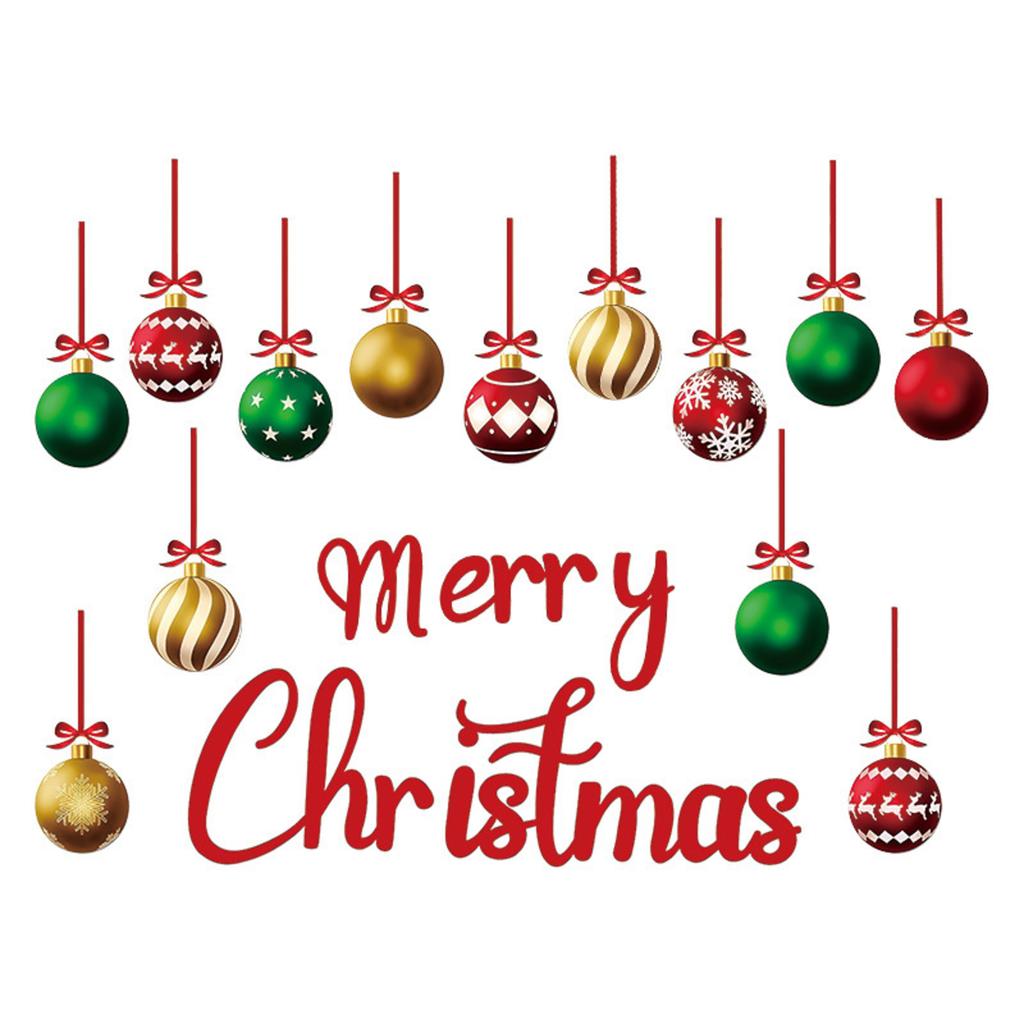 Christmas Decorations Holiday Party Decoration Window Stickers Pvc Static Stickers Window Decorations