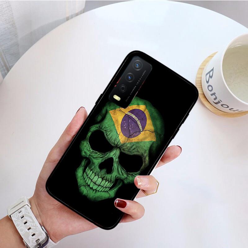Чехол для телефона с флагом Бразилии Brasilien Flagge для VIVO Y31 Y21 Y70 Y21S Y20 Y72 1907 Y12 Y11S Y53S Y33S Y55 Y76 Y51 Y15S Y01