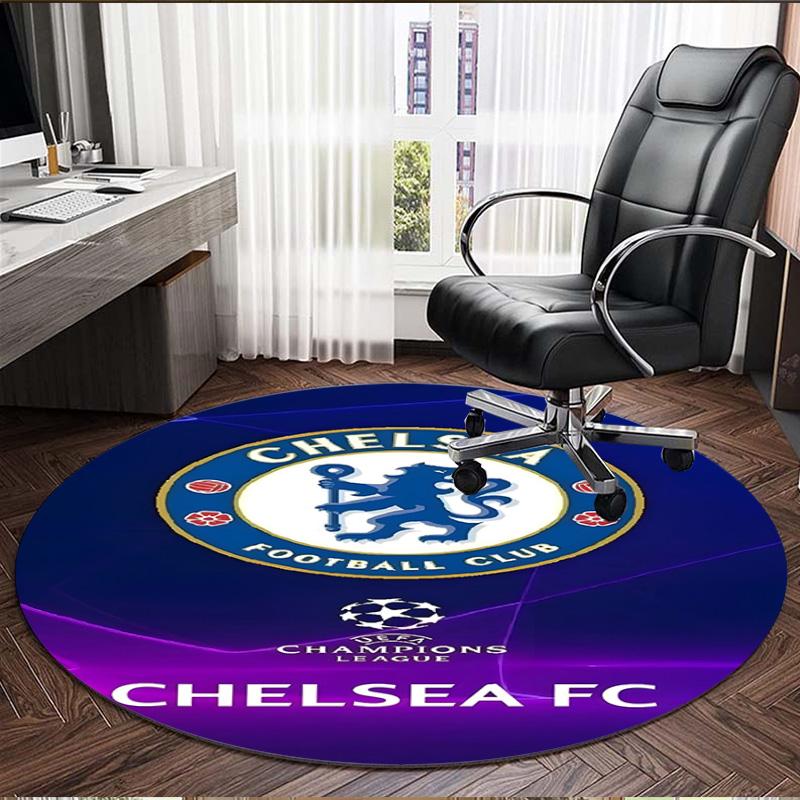 football club F.C Print Round Rug, Washable Floor Carpet, For Entryway Dorm Laundry Room Office Study, Home Decor Birthday Christmas Gift