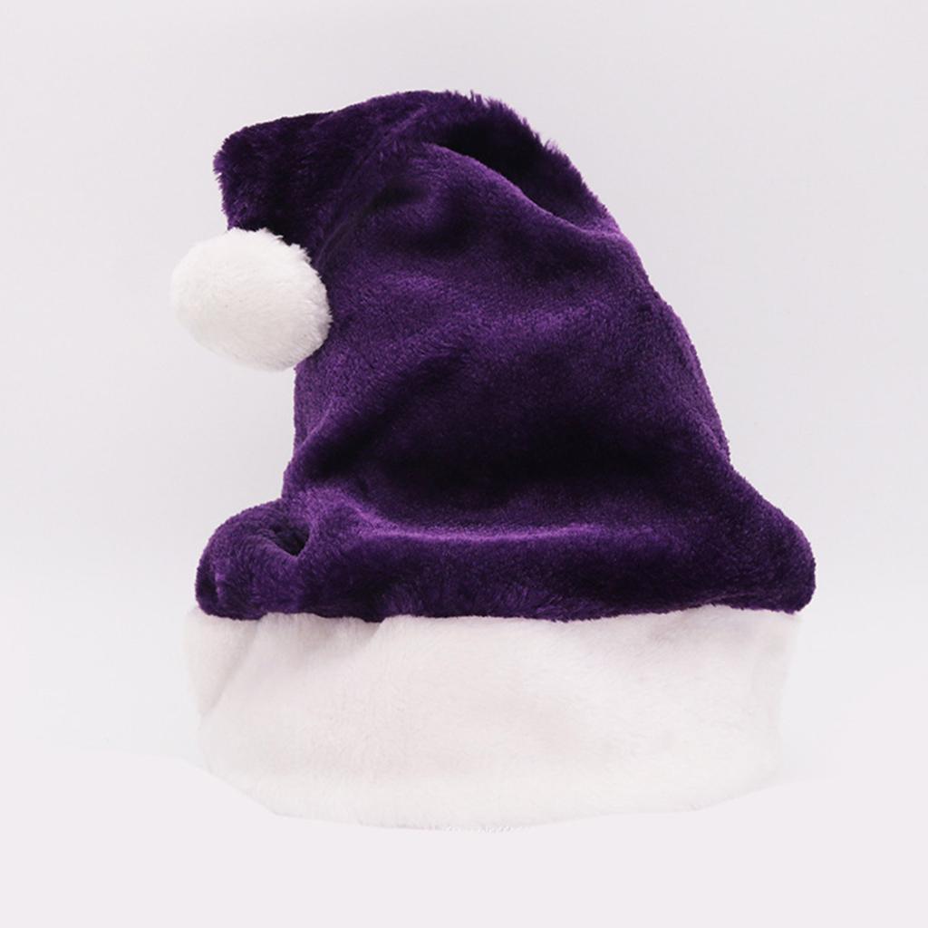 Рождественская бархатная шапка Санты унисекс, удобная, креативная, разноцветная, для взрослых и детей, рождественская шапка для рождественской праздничной вечеринки