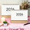 2026 Desk Calendar Spiral Bound January To December 12 Months Weekly Monthly Schedule Planner Home Office Living Room Standing Flip Calendar