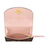 Louis Vuitton Rosalie Korea Limited Edition Gold Brand Mascot Accessory Coated Canvas Coin Purse Women wallet Brown Pink M26626