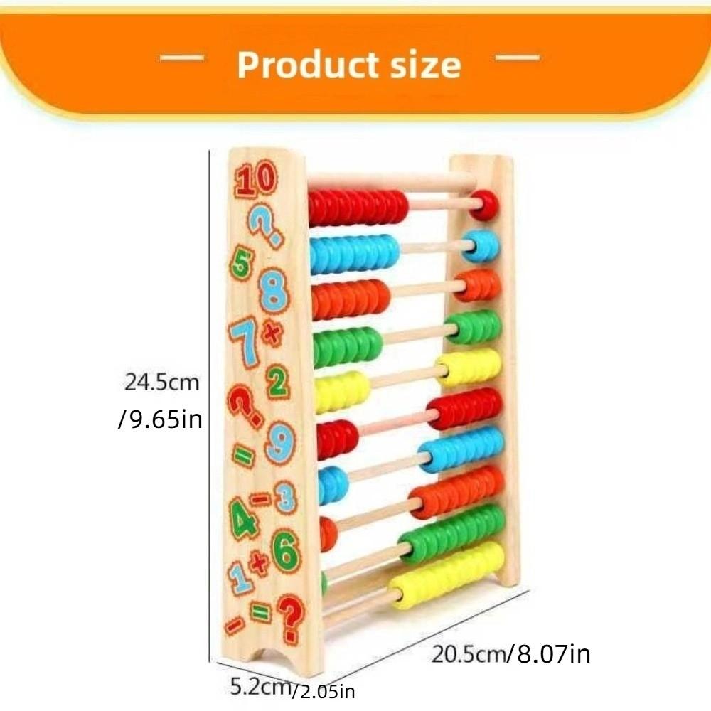 Wooden Abacus for Kids Montessori Toy Children Toys  Intelligence Development