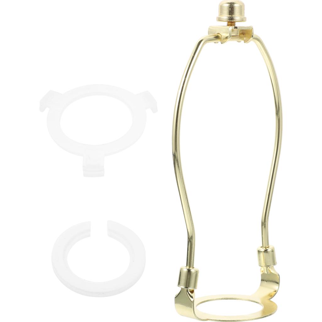 1 комплект Сверхпрочный латунный держатель арфы для лампы, адаптер из пластика, каркас-кронштейн для основания, абажур, освещение, каркас абажура