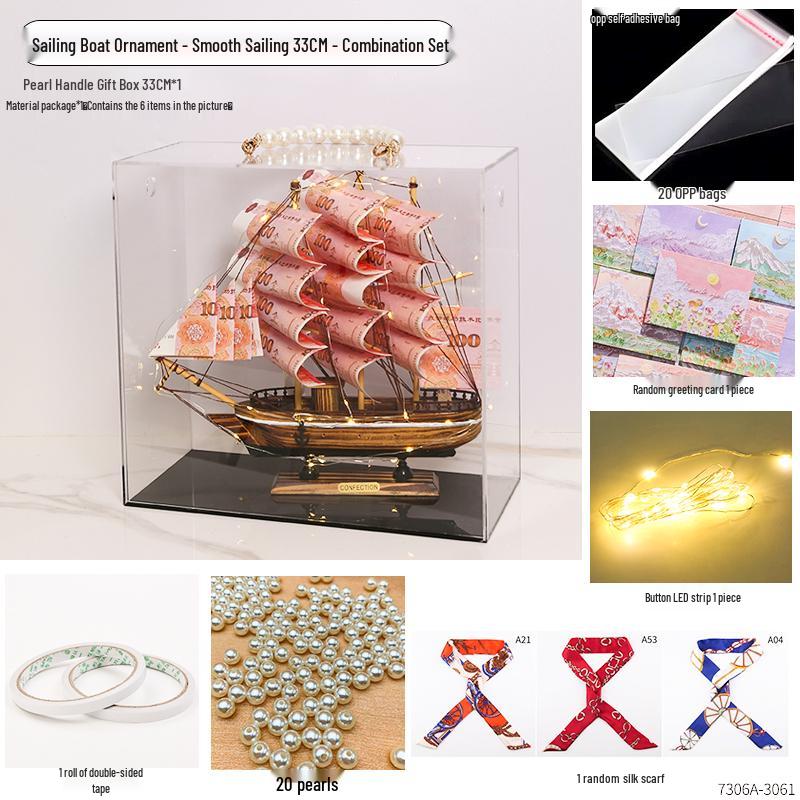 Орнамент Парусная лодка - Модель для украшения дома или офиса