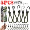 1 To 5 Pieces Tent Elastic Cord with Hook Camping Tent Elastic Cord with Hook Fixed Elastic Cord Tent Accessories