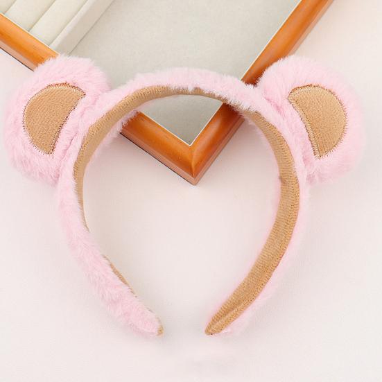 1/2/3Pcs Bear Ear Decor Headband Decorative Animal Hair Hoop Cartoon Hairband Baby Hair Accessories Girls Party Props