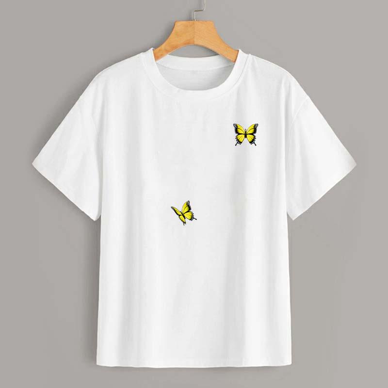 16 шт. / Компл. Красивые наклейки с бабочками для одежды, теплопередача, футболка, сделай сам, наклейки на одежду, в полоску, моющееся железо на заплатках