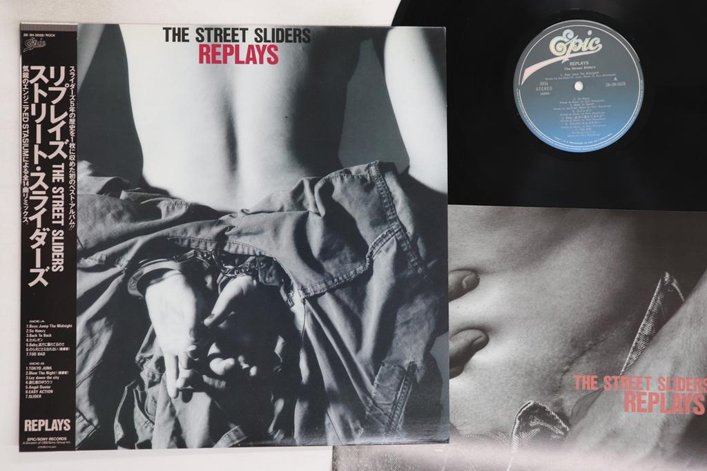 LP Record STREET SLIDERS - Replays 283H5028 EPIC 1988 Japan Obi Japanese Pop/Rock Used