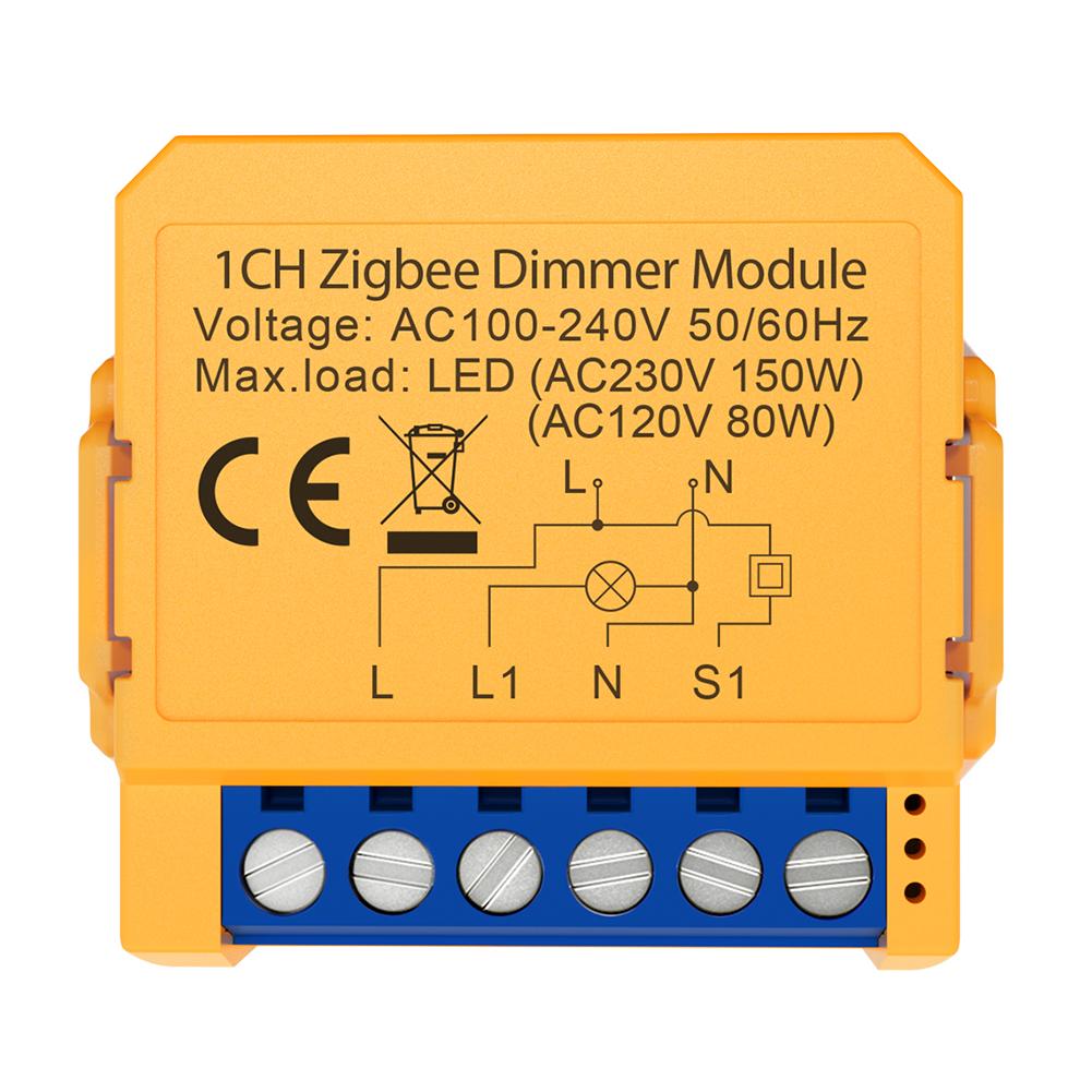 Модуль умного диммерного выключателя WiFi ZigBee, дистанционное управление через приложение, 1/2 клавишный диммерный модуль выключателя света, диммируемый выключатель для светодиодных ламп