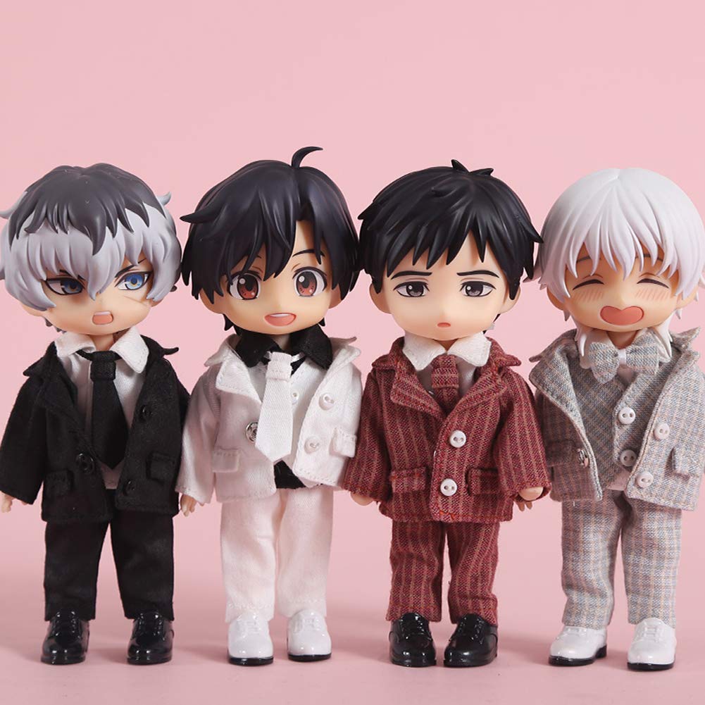 Rakulifey Костюмный набор Obitsu 11 одежда размера OB11 одежда Obitsu 5 цветов (белый)