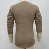 Мужской осенний свитер с длинным рукавом, V-образным вырезом, повседневный эластичный пуловер для ежедневной носки, трикотаж, свободный свитер-поддева, мужская одежда