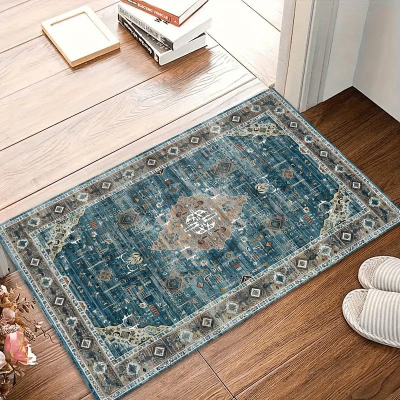 Bohemian Carpet Durable Area Rug Non-Slip Living Room Carpets Bedroom Floor Mat Washable Entry Door Mat Easy To Clean Gift