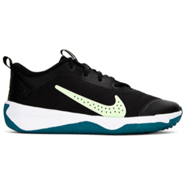 Nike Omni Multi-Court GS Black Bright Spruce Kids Sneakers White Barely-Volt DM9027-003