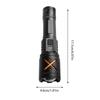 Led Flashlight Portable Torch With Digital Display 3 Brightness Portable Digital Display Flashlights For Hunting Hiking Survival