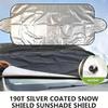 1pc Universal Fit Car Sunshade/Snow Cover/Snow/Ice Protector, Summer UV Protection, Winter Vehicle Frost Guard, Snow Cover
