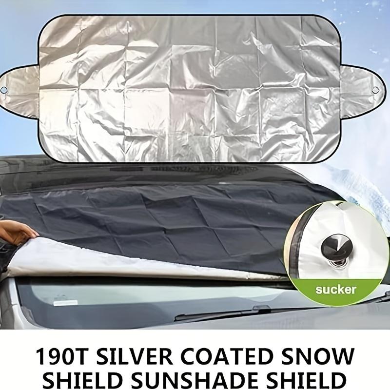1pc Universal Fit Car Sunshade/Snow Cover/Snow/Ice Protector, Summer UV Protection, Winter Vehicle Frost Guard, Snow Cover