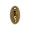 18k Gold Plated Heart Key and Padlock Belly Button Ring
