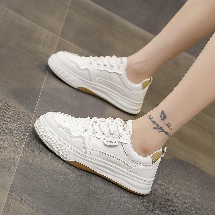 Маленькие белые туфли женские модели весна и осень сотня с мягкой подошвой удобные туфли для сноуборда студенческие спортивные повседневные туфли