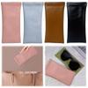 Squeeze Top Sun Glasses Pouch Waterproof Simple Eyewear Storage Bag Solid Color Glasses Protective Cover for Protection Storage