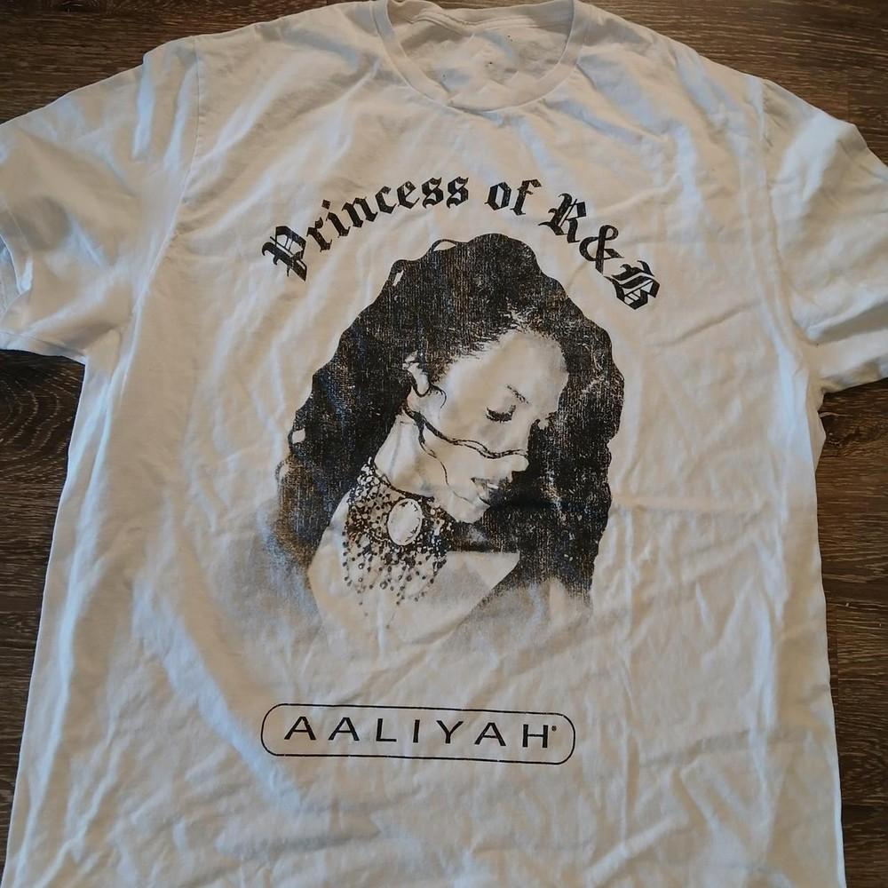 Rare Aaliyah Princess of R&B WHite Shirt Unisex Concert S-5XL SG7894 Unisex T-Shirt