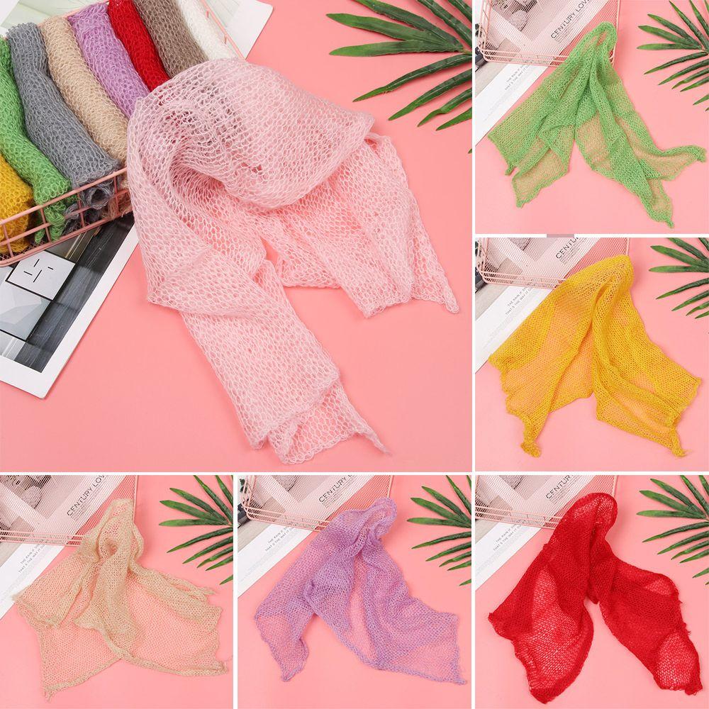 Elastic Studio Shoot Warm Winter Stretch Knit Wrap Blanket Baby Photography Props Newborn Wrap