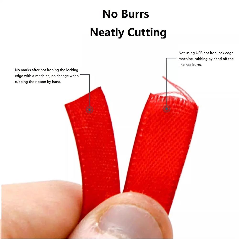 Mini Thermal Cutting Machine Handmade Hair Accessories Ribbon Webbing Cutting Machine Cotton Ribbon Trimming Tape Artifact Tool