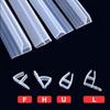 1/2/3meters Glass Seal Sealing Strip Silicone Bath Shower Weather Strips Draft Stopper for Door Window Thick 6/8/10/12mm