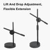 Adjustable Table Monopod Overhead Phone Stand with Mobile Phone Holder & Gimbal 360 degrees  Rotation Desktop Phone