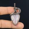 Rose Quartz Jewelry, 999 Copper Wire Wrapped Pendant Handmade Gemstone Jewelry, Gifts For Wife Brand New Pendant