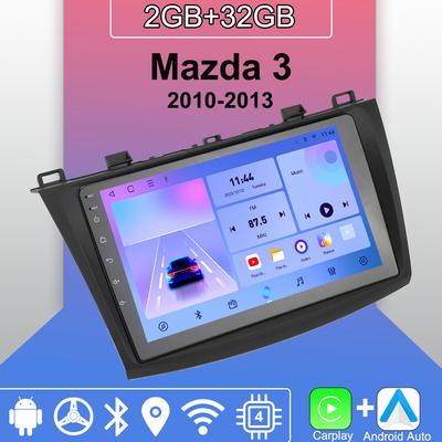 Android Carplay автомобильное радио для Mazda 3 2010-2013 мультимедийный проигрыватель головное устройство стерео GPS навигация BT WIFI 2+32 ГБ