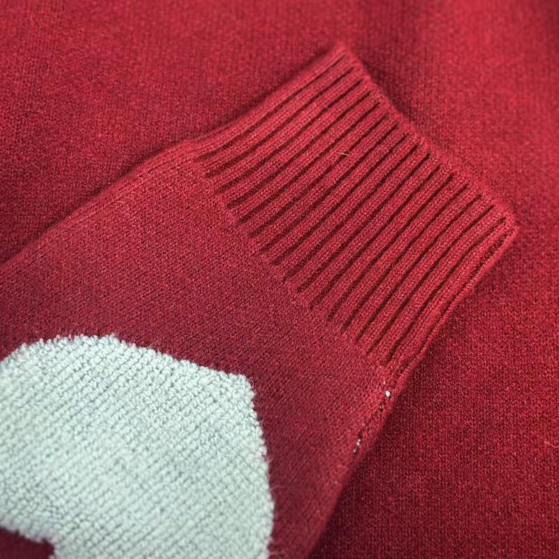 ITISF4 New Year Love Heart Loose Knit Sweater