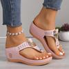Fashion 2024 Summer Women's Sandals Rome Wedges Slippers Causal Platform Beach Shoes Plus Size 42 Flip Flops Comfortable Ladies Slides