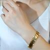 Plating Gold Money Coin Bracelet Copper Jewelry Luxury Chain Bracelet