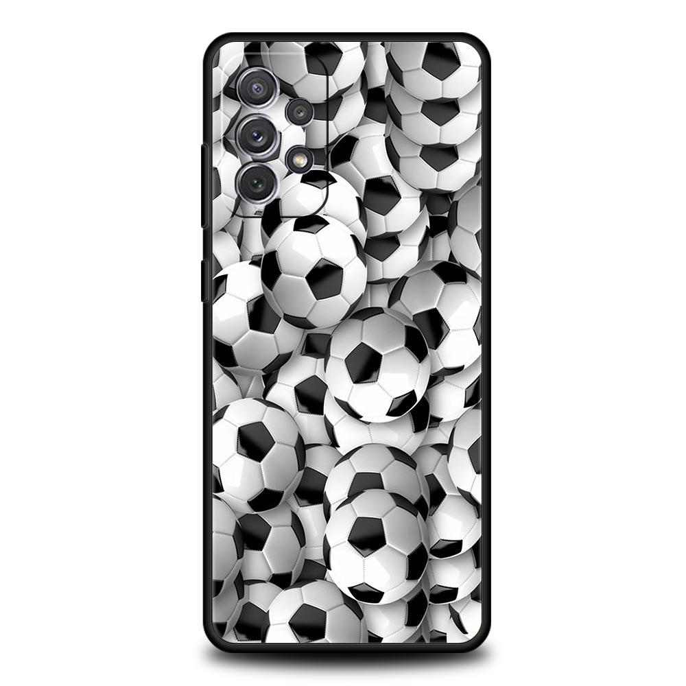 Soccer Ball Football Field Phone Case for Samsung Galaxy A51 A71 A21S A12 A11 A31 A52 A41 A32 A23 A33 A53 A73 A03S A13 5G Cover