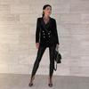 Корейская мода зима черный с высокой талией узкие брюки Y2K женские сексуальные блестящие повседневные клубные леггинсы 2025 длинные брюки