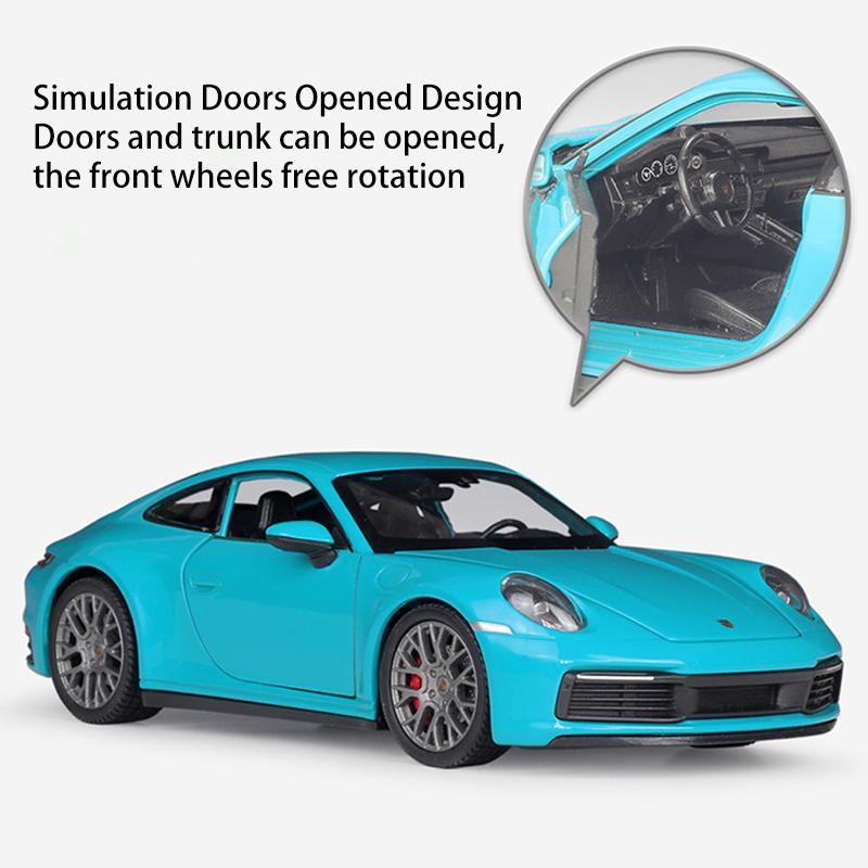 1/24 Welly Porsche 911 Carrera 4S Coupe, модель спортивного автомобиля из сплава, литье под давлением, металлические игрушечные автомобили, модель автомобиля, имитация, детские подарки