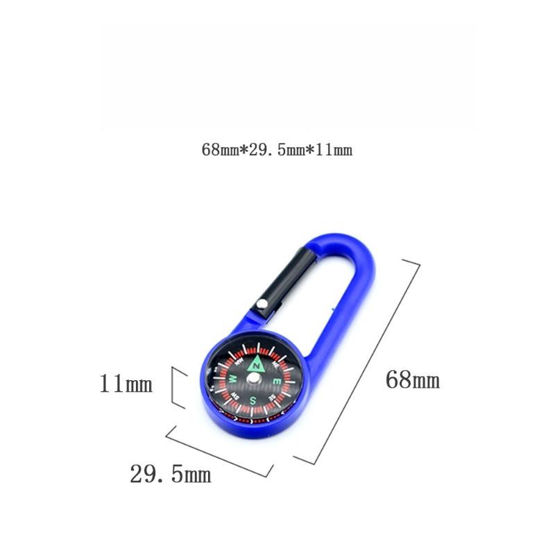 Outdoor Mountaineering Buckle Compass Hook Multi Functional Quick Hanging Compass Portable Liquid Suspension North Needle Compass