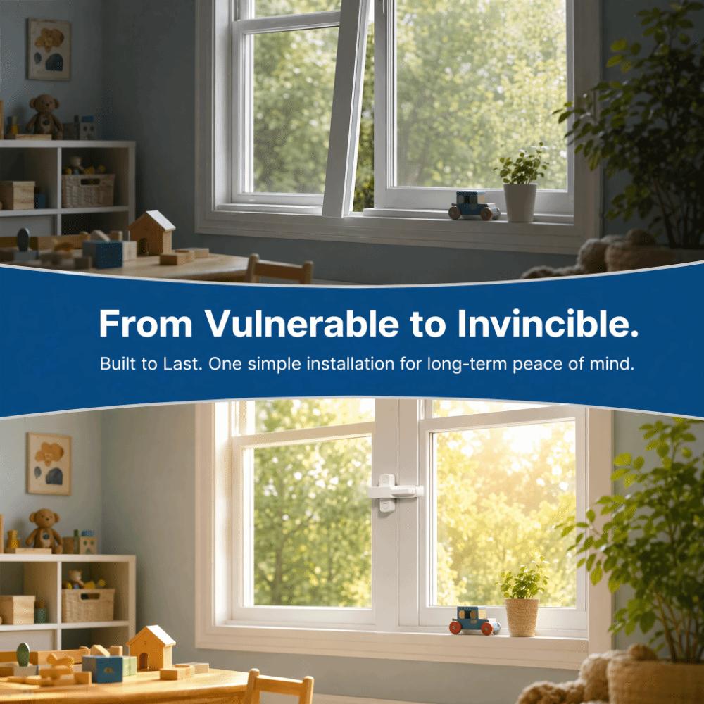 Easy Installation Sliding Window Lock T-Type Window Latch Safety Window Sash Lock Anti Theft