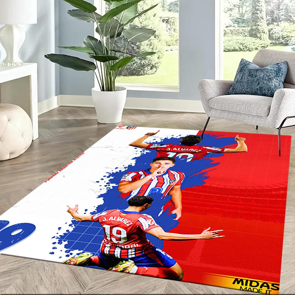 Atletico Madrid Carpet Design For Outdoor Foyer Playrooms Kitchen Antislip Carpet Anime Office Decor Best For Christmas