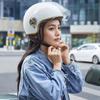 Men's and Women's Four-season Electric Vehicle Helmet, Simple Wind Motorcycle Safety Half Helmet