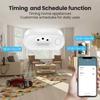 Tuya Smart WiFi Plug 16A brazil socket with power monitor, With Timing Voice Smart control outlet,Works with Google home alexa
