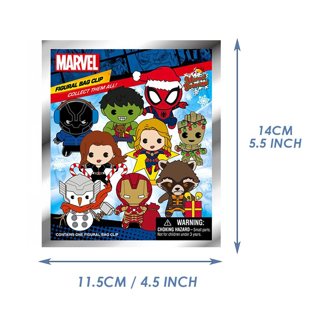 1 шт. Официально лицензированная 3D фигурка Мстителей из Marvel, случайный брелок-клипса, фигурка из аниме, прочный брелок, для коллекционера аниме, рюкзак Kering