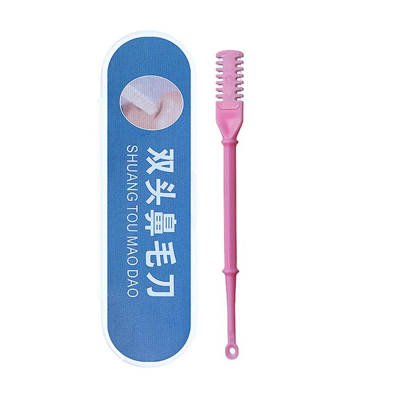 1/2/3/4 шт. моющийся триммер для волос с двойной головкой, триммер для волос в носу, ложка для ушей, вращающийся на 360° нож для волос в носу, триммер из нержавеющей стали