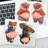 Милая 3D наклейка с щенком Наклейка «Персиковая попа» Наклейки-декорации с собакой Сиба-ину Подарок на вечеринку Товары для фестиваля