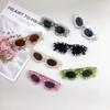 Fashion Pearl Premium Sense Flower Versatile Uv Protection Sunglasses Gorgeous Elegant Sunshade Children'S Sunglasses